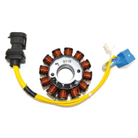 Statore Kokusan - 12 poli diametro est. 84  - c/pick-up 1 cavo MOTORE PIAGGIO LEADER 125 4T (2v-ARIA/4V-ACQUA) 150/200 (2V-ARIA) per PIAGGIO 125 X-EVO (07/10) X9 125 X8 125/150 VESPA GT 125 VESPA 125 GTS (07/09)