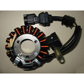Volano completo Kokusan 350W - 18 poli trifase diametro 112,3/125 - cono 23,8 MOTORE PIAGGIO quasar 250 4T CARBURATORE per APRILIA ATLANTIC 250 (04/06) SCARABEO 250 (04/06) - DERBI GP1 250 (06/07) - GILERA OREGON 250 ATV