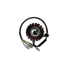 STATORE 18 poli trifase completo - diametro est. 93 - int. 34,8 c/pick-up a 2 cavi per APRILIA LEONARDO 125/150/ST (96/04) SCARABEO 125/150/200/GT (99/04) MOTORE  ROTAX 125/150/200 4T