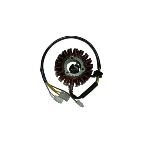 STATORE 18 poli trifase completo - diametro est. 93 - int. 34,8 c/pick-up a 2 cavi per APRILIA LEONARDO 125/150/ST (96/04) SCARABEO 125/150/200/GT (99/04) MOTORE  ROTAX 125/150/200 4T