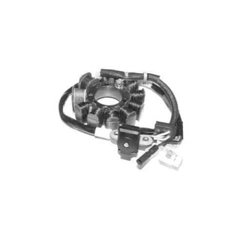 Statore trifase 11 poli c/pick-up - c/2 bobine alimentazione MOTORI KYMCO 125/150 4T LIQUIDO - SYM 450 4T - per BETAMOTOR EIKON 125/150 - MALAGUTI F18 WARRIOR 125/150 - SYM SUPERDUKE 150
