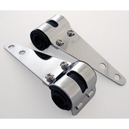STAFFE UNIVERSALI CROMATE PER FARO ANTERIORE DIAMETRO DA 30-38 mm.