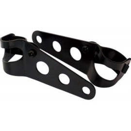 STAFFE COLORE NERO PER FISSAGGIO FANALE ANTERIORE Ø 28-37 mm circa.