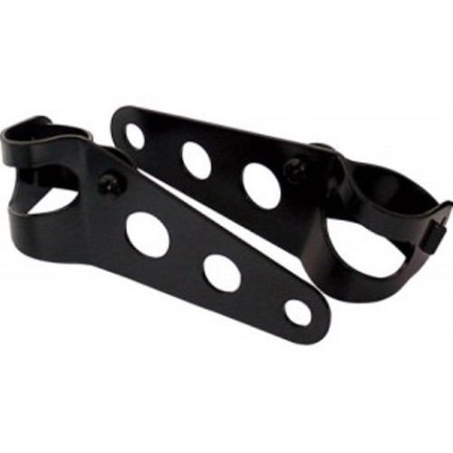 STAFFE COLORE NERO PER FISSAGGIO FANALE ANTERIORE Ø 28-37 mm circa.