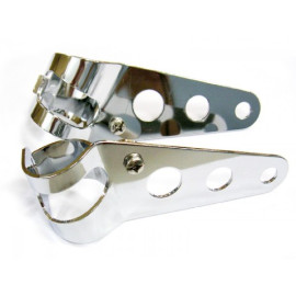 STAFFE CROMATI  PER FISSAGGIO FANALE ANTERIORE Ø 28-37 mm circa.