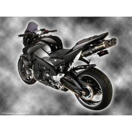 Parafango Posteriore CARBON LOOK-SILVER MESH per SUZUKI B-KING (07-12) (NO CHAIN GUARD)