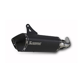 Silenziatore omologato, fodero nero fondello nero Linea Slip on (NERO) per VESPA GTS 125ie SUPER (09/15) - GTS 250 (05/13) - GTS 300 (08/15) - GTV 250 (06/13) - GTV 300 (10/15)