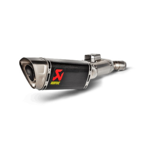 TERMINALE DI SCARICO AKRAPOVIC SLIP ON (CARBONIO) NON OMOLOGATO fodero in carbonio fondello in titanio per BMW F900 R / XR (2020-2021)