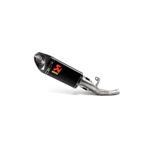 Terminale di scarico AKRAPOVIC Linea SLIP ON (CARBONIO) NON OMOLOGATO per TRIUMPH STREET TRIPLE 765 S / R / RS (2017)
