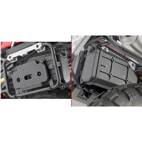 Kit di attacco specifico per il fissaggio dell’S250 Tool Box sul portavaligie laterale PL5127CAM per BMW F 750 GS - F 850 GS (2018-2019)