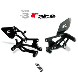 Pedane arretrate in Ergal Valter Moto modello RACE Tipo 3 Fisse HONDA CBR 1000 RR (2008/2011)