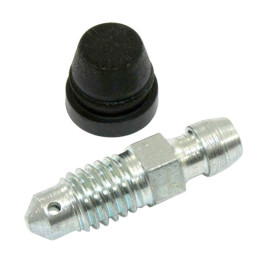 Valvola spurgo pinza Brembo M8 x 1.25 COLORE ARGENTO con gommino