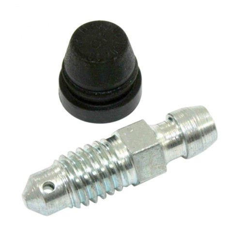 Valvola spurgo pinza Brembo M8 x 1.25 COLORE ARGENTO con gommino