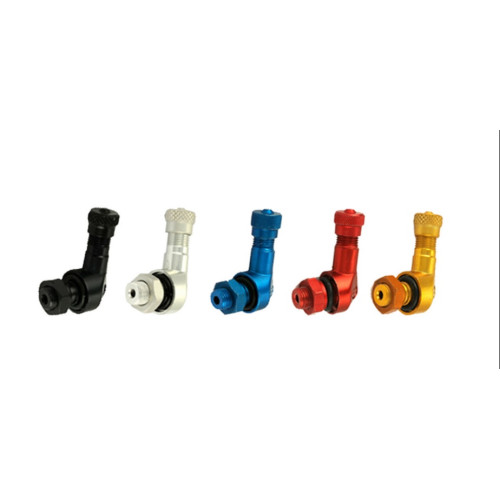VALVOLA IN ERGAL A 90 GRADI per fori da 8,3 mm (Moto Italiane)