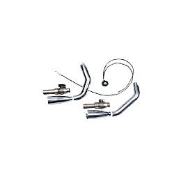 VALVOLA OPTIONAL (CROMATO) AKRAPOVIC PER HARLEY DAVIDSON SPORTSTER MODELLI 2014 XL1200T / XL1200V / XL1200X / XL1200C / XL883L / XL883N / XL8883R