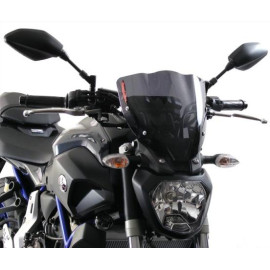 VETRI NAKED POWERBRONZE - YAMAHA MT-07 14/FZ-07 14 (270 MM) colore IRIDIUM ARGENTO