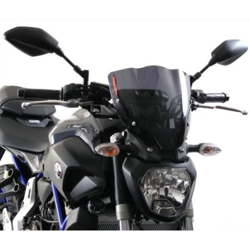 VETRI NAKED POWERBRONZE - YAMAHA MT-07 14/FZ-07 14 (270 MM) colore IRIDIUM ARGENTO