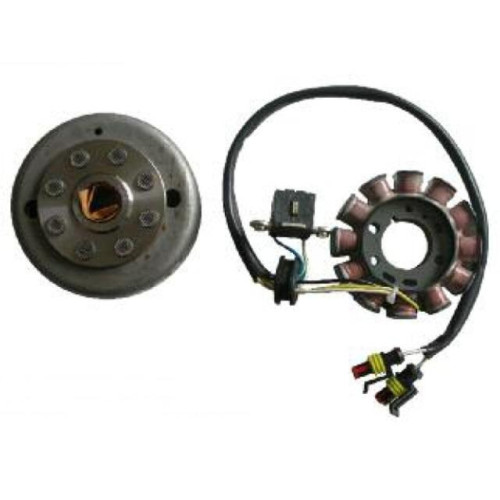 Volano completo Ducati 12 poli monofase Ducati (Ducati 31146020) c/pick-up a 2 cavi per HUSQVARNA TE 250/450/510 EURO 3 (07) - SM 250 R 4T EURO 3 (07/09) - SM 450 R/510 R EURO 3 (07)
