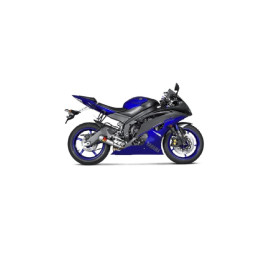 Silenziatore di scarico AKRAPOVIC Slip-on (TITIANIO) non omologato forma tromboncino 102 Decibel per YAMAHA YZF-R6
