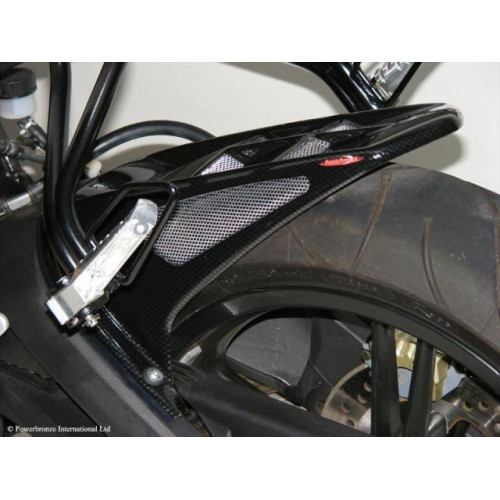 PARAFANGO POSTERIORE colore CARBON LOOK-GOLD MESH per YAMAHA YZF-R125 (08-14)