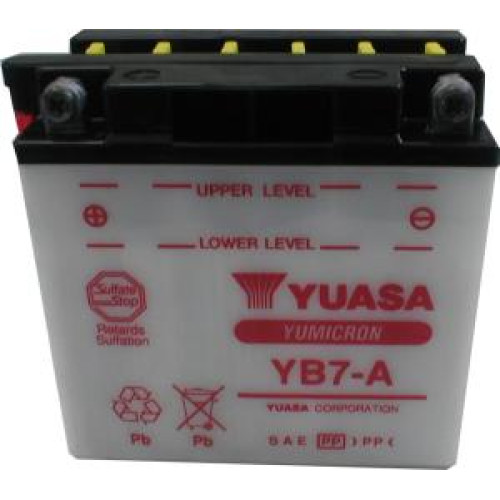 Batteria Yuasa YB7-A  Ah 8 DIMENSIONI 137x76x135