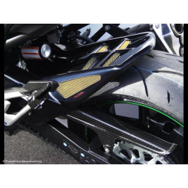 Parafango PosterioreCARBON LOOK-SILVER MESH per KAWASAKI Z800 (13>)
